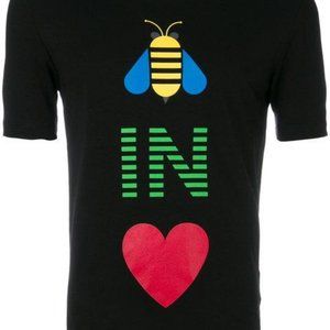 NWT LOVE MOSCHINO "Bee In Love" T-shirt Black XL